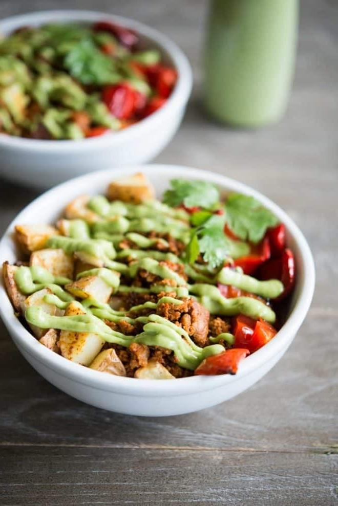 Paleo Chorizo and Potato Breakfast Bowls