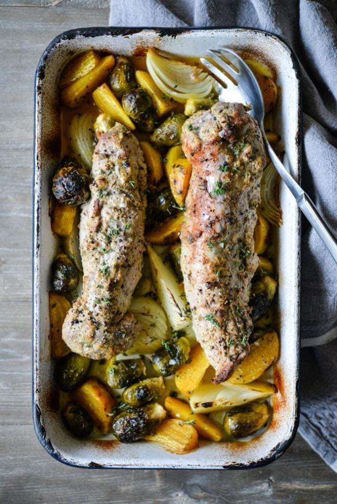 Senf-Schweinefilet aus dem Ofen