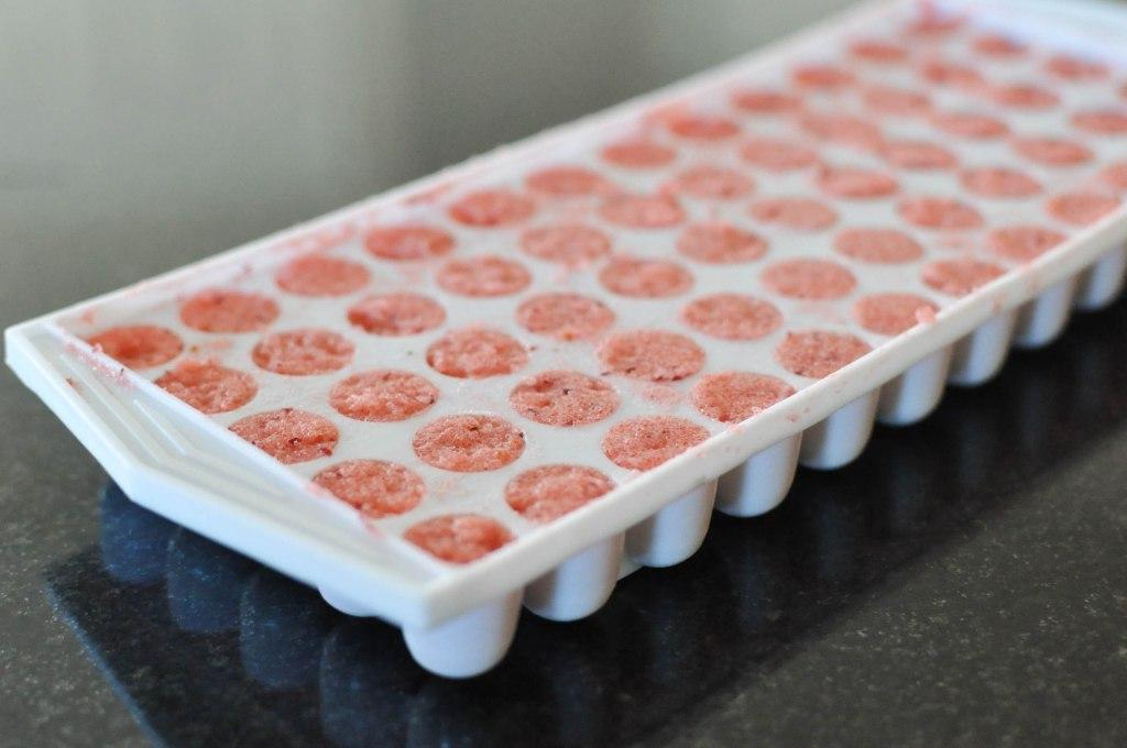 Fruchtgummi-Formen im Gefrierschrank