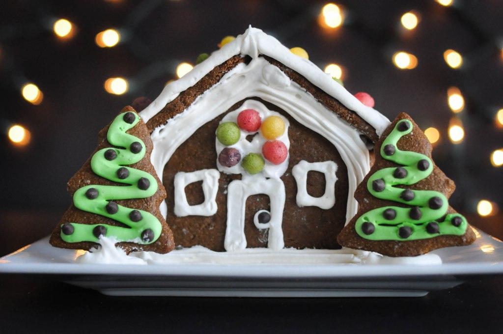 Detaillierte Ansicht des Paleo Lebkuchenhauses
