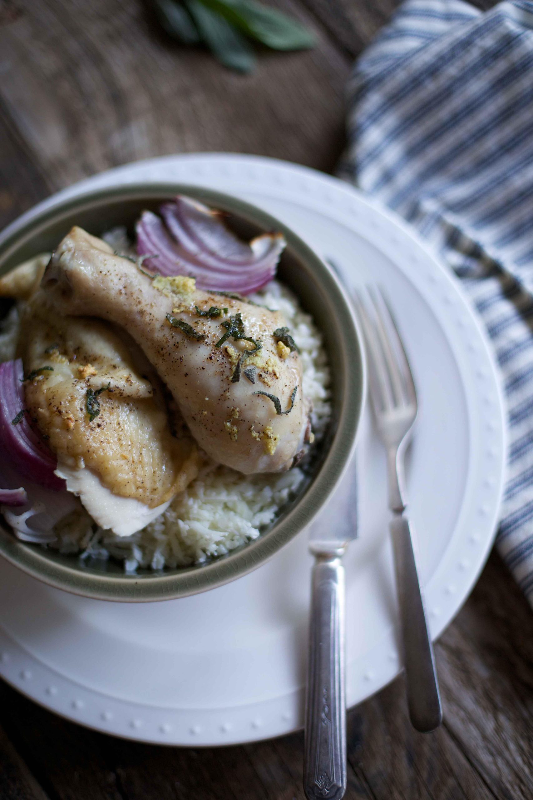 Browned Butter Sage Roasted Chicken