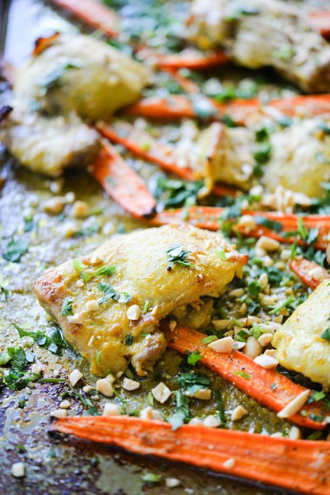 Curry-Hähnchen Blechgericht Fed und Fit-2