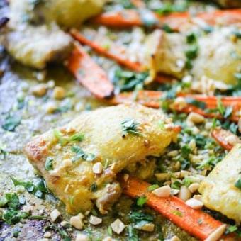 Curry-Hähnchen Blechgericht Fed und Fit-2